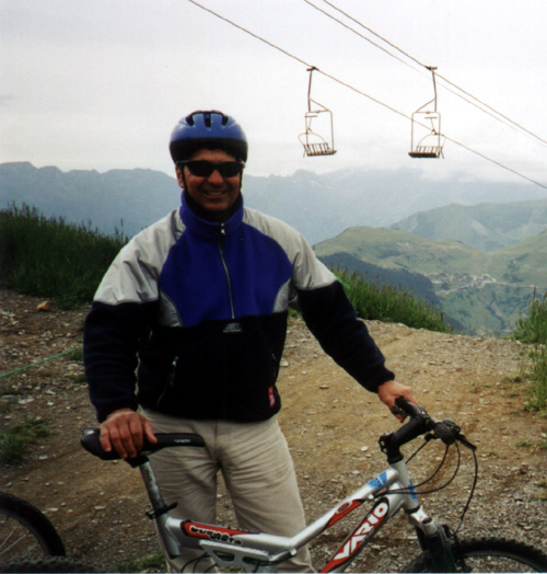 Jim mountain biking