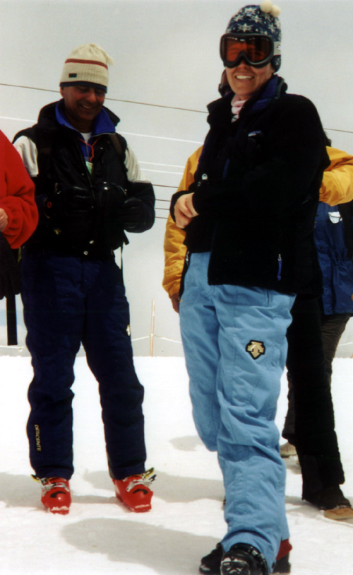 Jim and Amy on the glacier