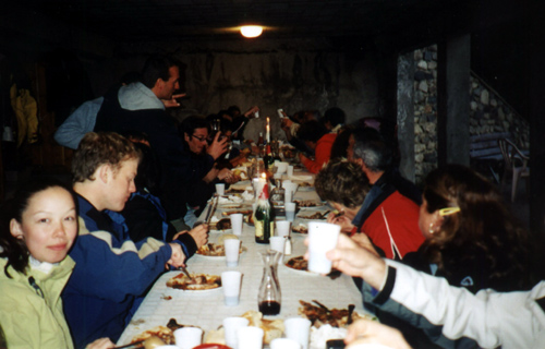 Italian race coach feast