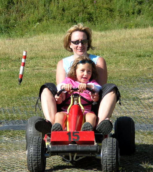 Anne, Sophie enjoy the ride