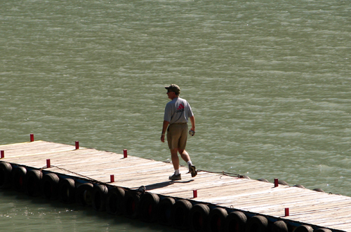 Al on the dock