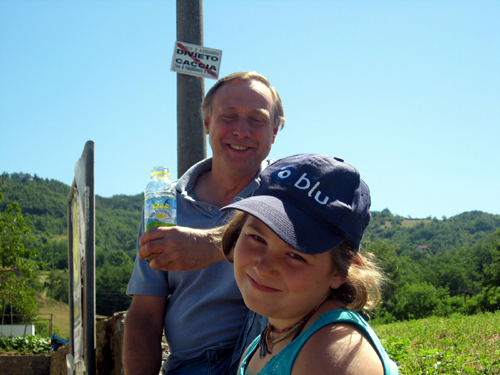 Chester and Sophie in Italy